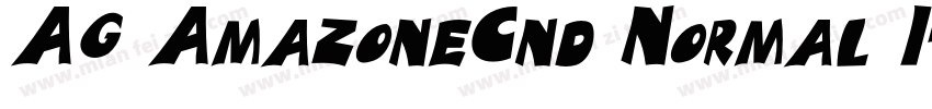AG AmazoneCnd Normal Italic字体转换